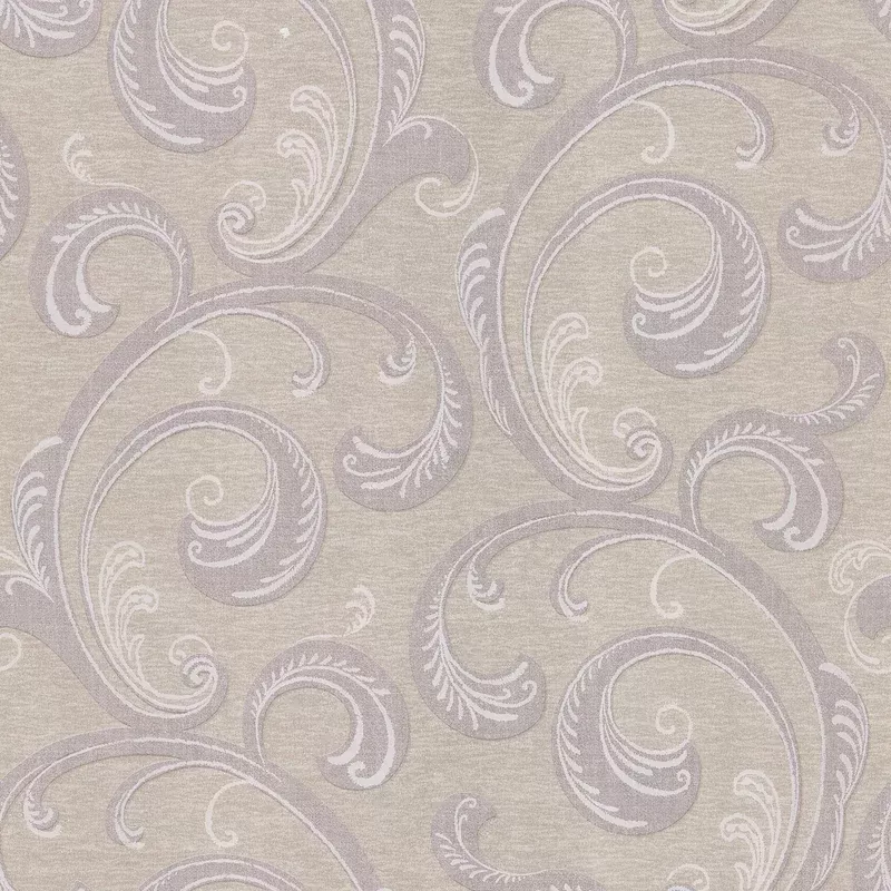 Brewster Home Fashions Dauphine Purple Scroll Wallpaper